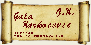 Gala Markočević vizit kartica